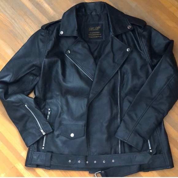 lusso leather Jackets & Blazers - ✨NWOT✨Leather Biker/Moto Jacket